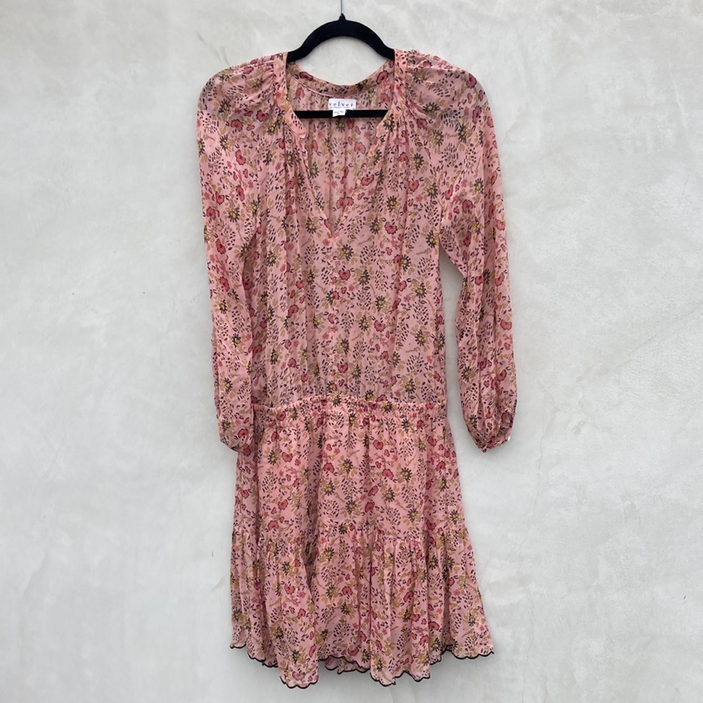 Velvet by Graham and Spencer, pink floral dress